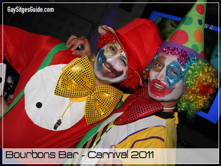 Sitges Carnival at Bourbons Bar