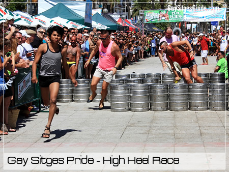 Course à talons hauts - Sitges Pride 2013