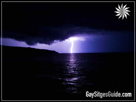 A storm brewing just outside San Pere de Ribes, 5 minutes outside Sitges