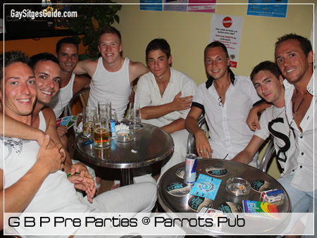 Parrots Pub pre gay beach party..