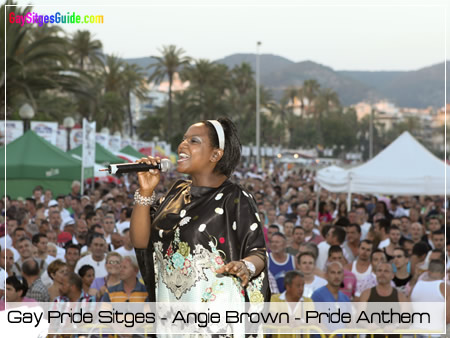 Angie Brown at Gay Pride Sitges